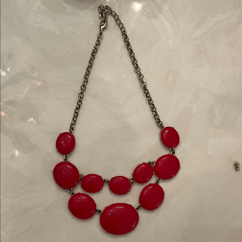 Elegant Red Statement Necklace